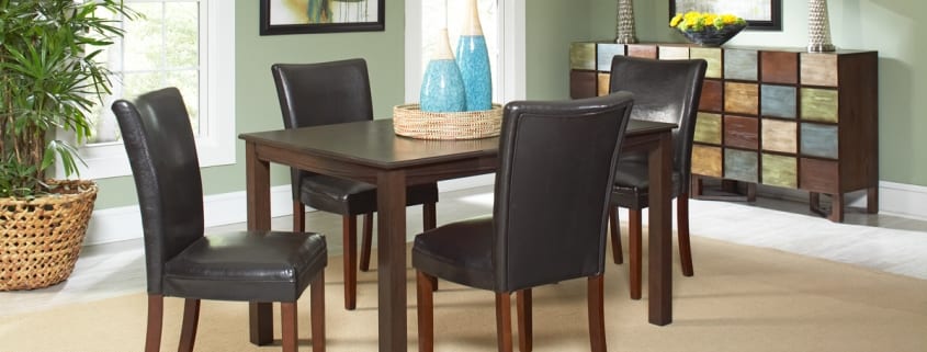 Easton Rectangular Dining Room with Belvedere Chairs